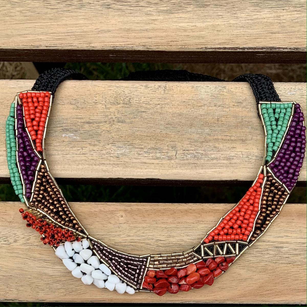 Fahriye Coral Statement Necklace picture