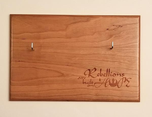 Star Wars inspired blaster holder wall hanging