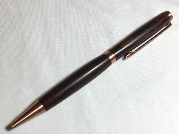 Slimline style, basic pen made with various woods.