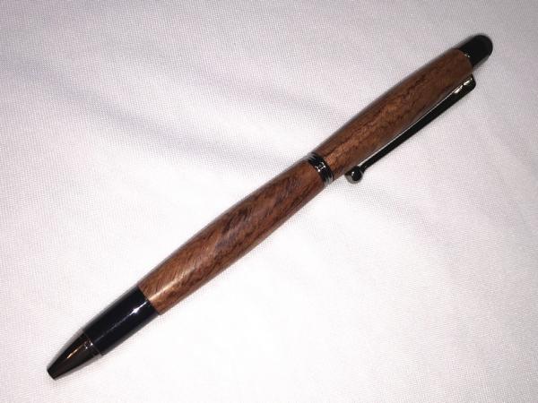 Pen and stylus combination, made with various woods.