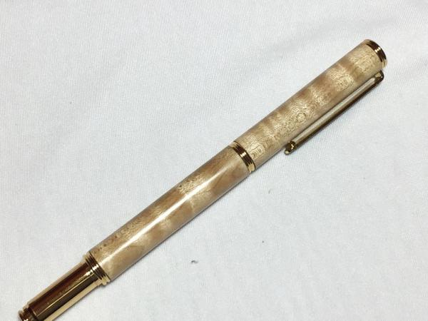 Traditional pen made with Birds Eye Maple