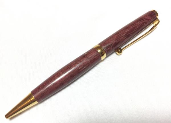 Basic pens made with Purpleheart, twist pens.