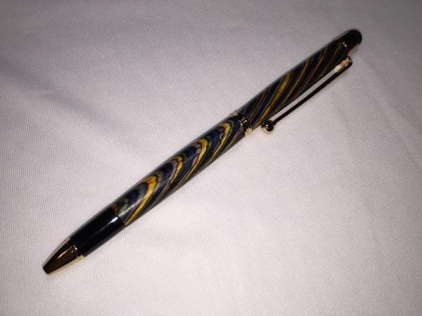 Pen and stylus combination, made with various wood or acrylics.