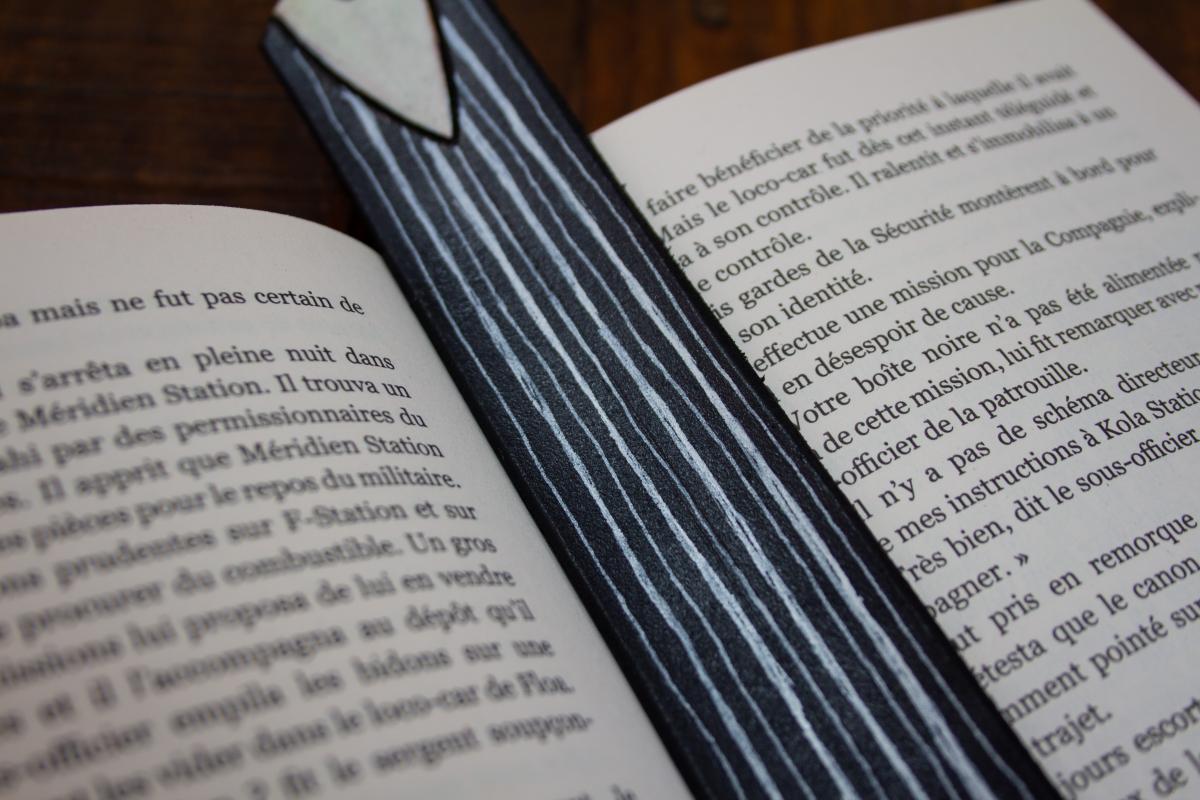 Nightmare before Christmas Sally and Jack handmade leather bookmark picture