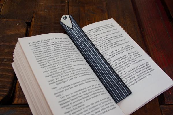 Nightmare before Christmas Sally and Jack handmade leather bookmark picture