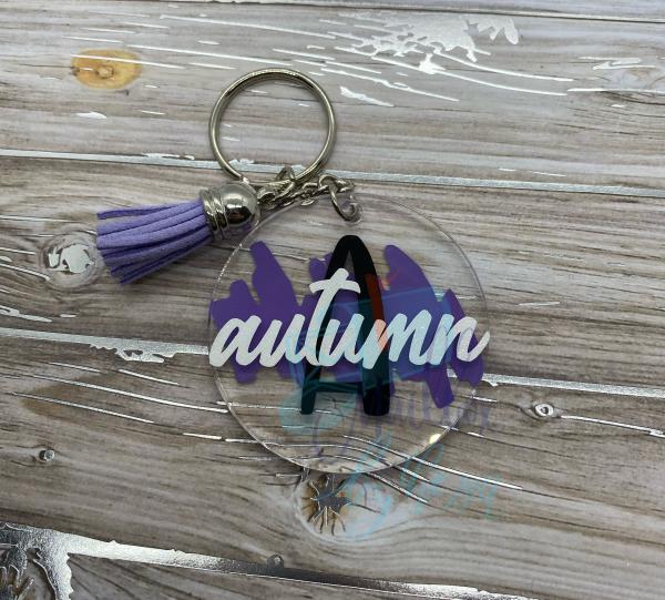 Scribble Name Keychain