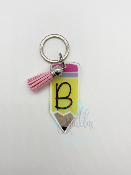 Teacher Pencil Keychain picture