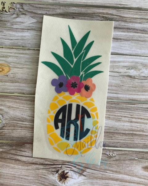 Pineapple Monogram Decal picture