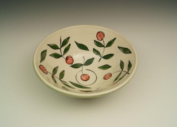 Porcelain Cherry Bowl Medium picture