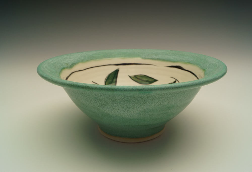 Turquoise porcelain cherry bowl picture