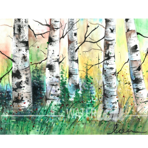 Evening Aspens Print picture