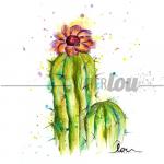 Blooming Cactus Print