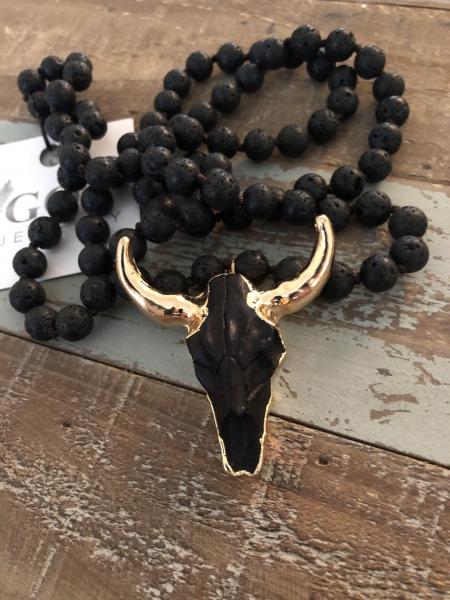 Steer Head Necklace picture
