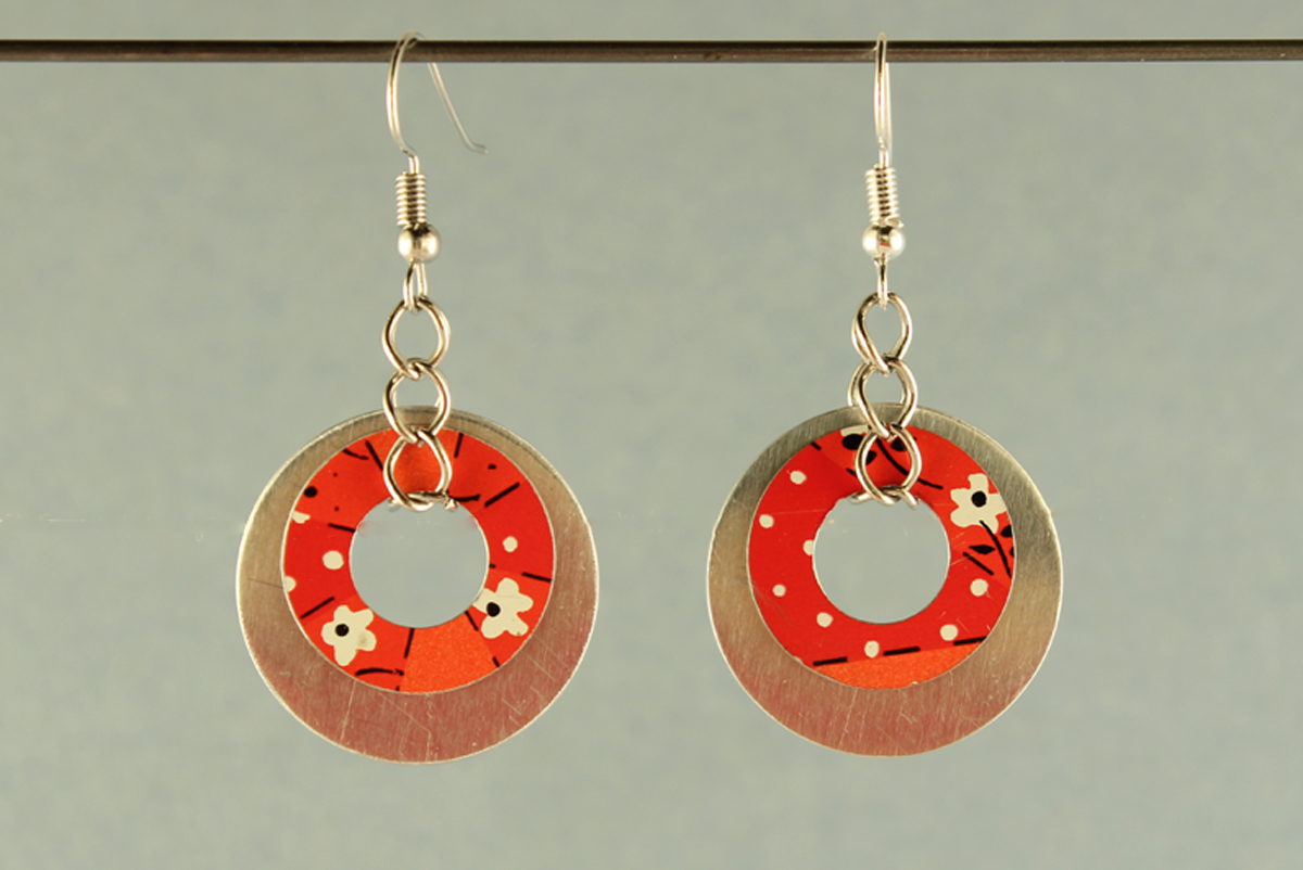 E429 Red Tin & Aluminum Disc picture