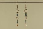 E427 Aqua Resistor Earrings