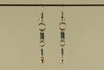 E427 Aqua Resistor Earrings