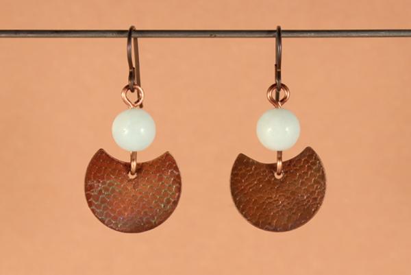 E415 Textured Copper & Amazonite picture