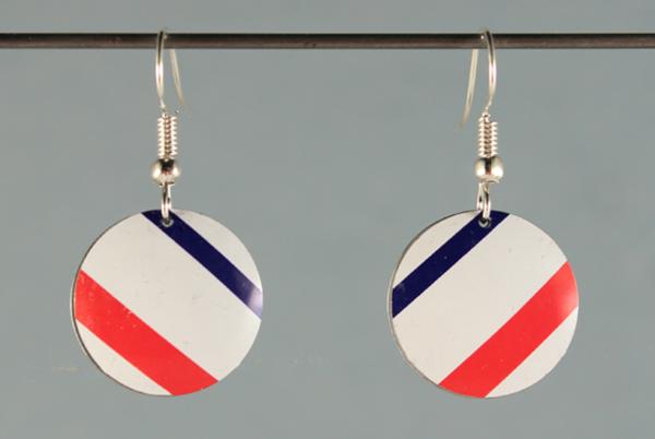 E431 Red, White & Blue Tin Discs picture