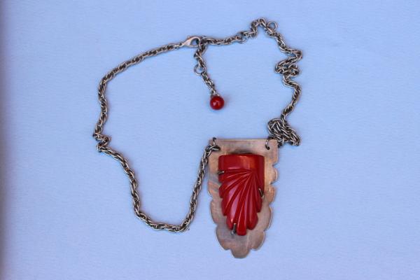 N436 Red Bakelite & Sterling picture