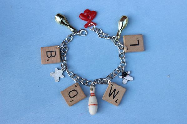 B332 Bowling Charm Bracelet picture