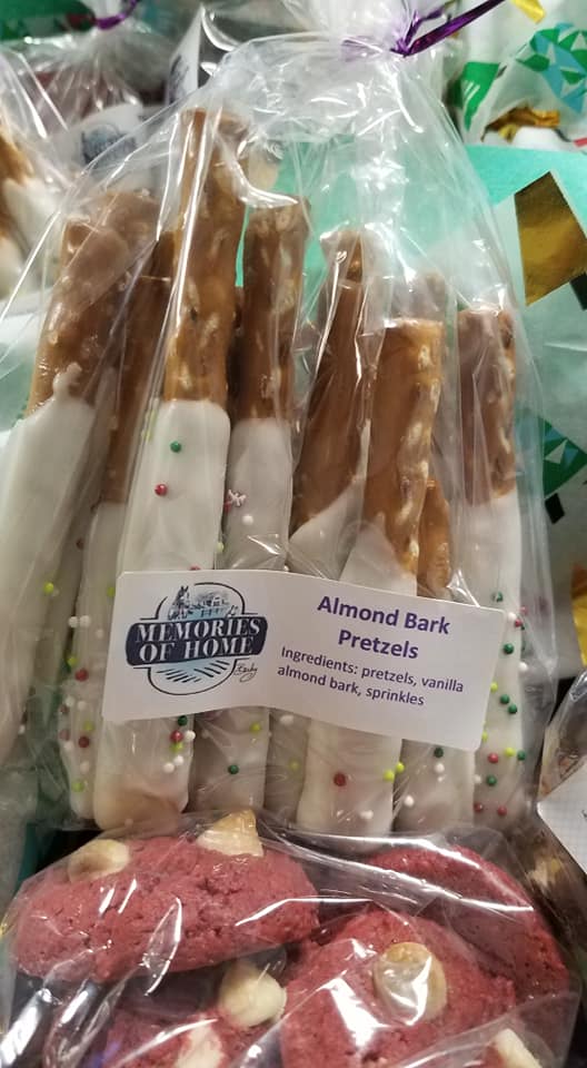 Vanilla Almond Bark Pretzel Sticks picture