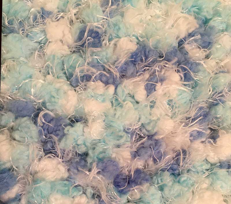 Super Soft Handmade Large Baby Blanket (Summer Sky)#655 picture