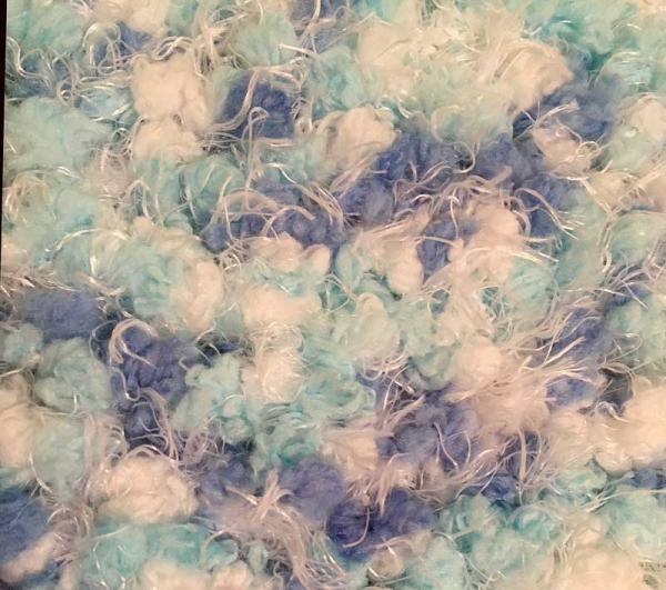 Super Soft Handmade Large Baby Blanket (Summer Sky)#655 picture