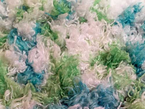 Super Soft Handmade Throw (Aquamarine Swirl)#640 picture