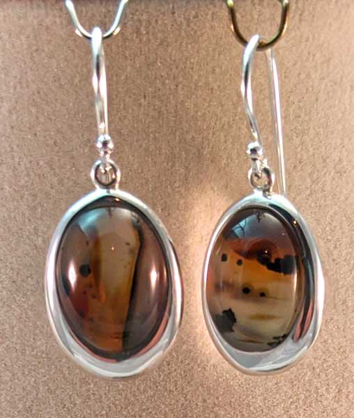 Montana Moss Agate Earrings & Necklace #4267,4268 picture