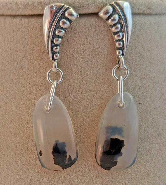 Montana Moss Agate Festoon & Earrings #4031,3899 picture