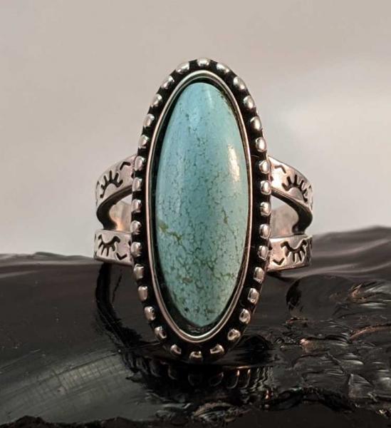 Turquoise Agate Ring #4300 picture