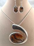 Montana Moss Agate Earrings & Necklace #4267,4268