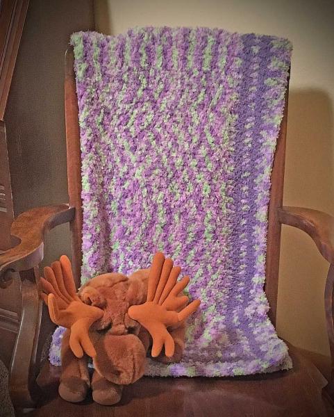 Super Soft Handmade Baby Blanket (Pixie Pow)#587