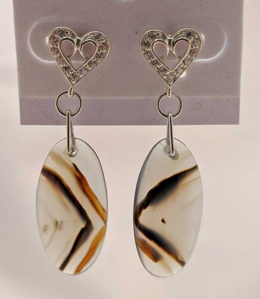 Montana Moss Agate Earrings #4035 picture