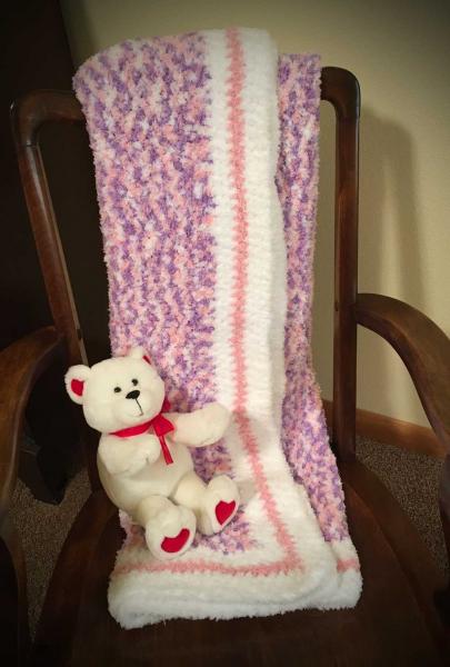 Super Soft Handmade Throw (Just for Girls)#616 picture