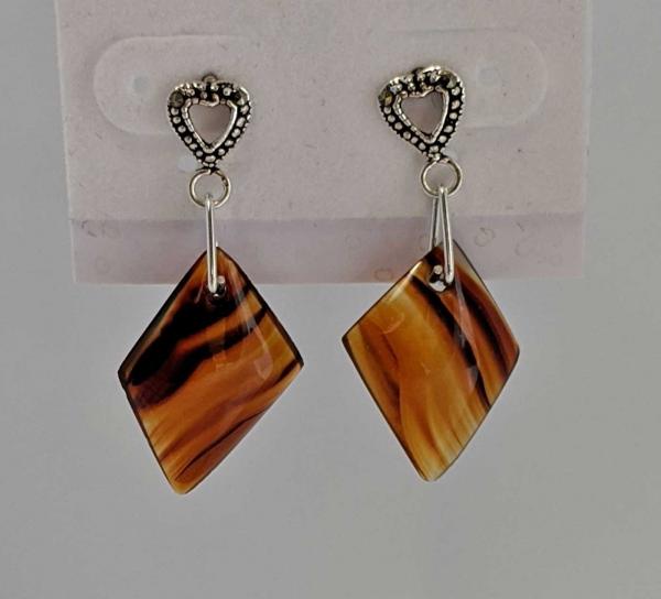 Montana Moss Agate Earrings  #4224 picture