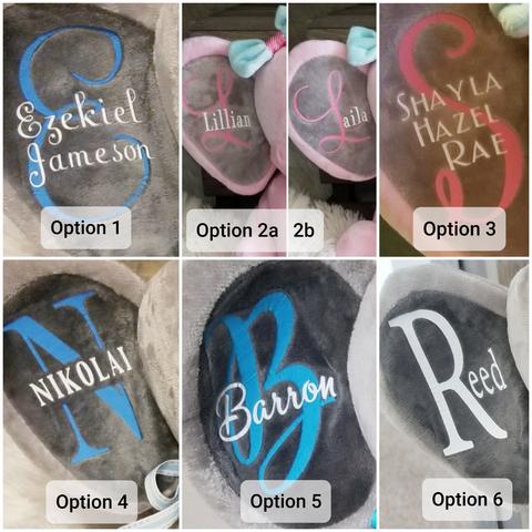 Personalized Baby Elephant- Gray picture