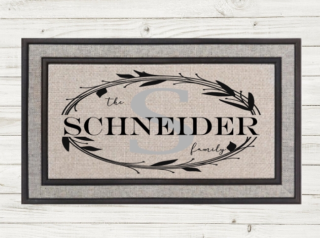 PERSONALIZED MONOGRAM DOORMAT-  Local Fargo/Mhd Pickup Availalble! picture