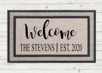 PERSONALIZED WELCOME DOORMAT-  Local Fargo/Mhd pick up available!