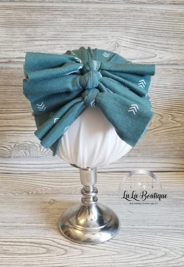 Soft Jade Arrow Baby Headwrap- 3 STYLES!