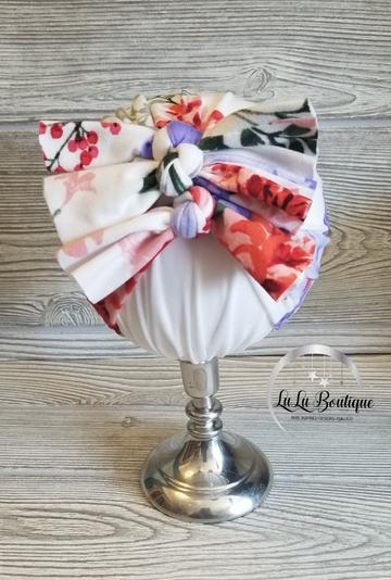 Flowers and Berries Baby Headwrap- 3 STYLES!