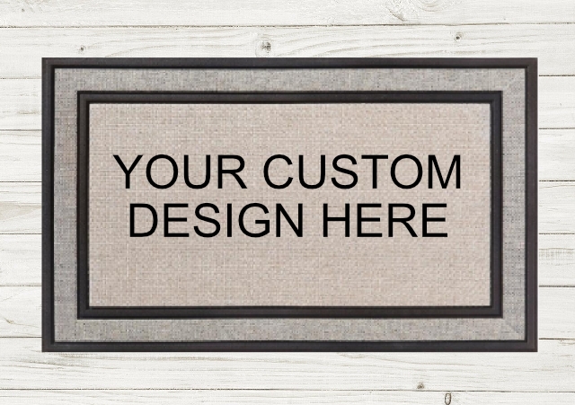 PERSONALIZED SIMPLE DOORMAT- Local Fargo/Mhd Pickup Available! picture