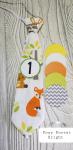 FOXY FOREST BRIGHT-MONTHLY MILESTONE TIES PHOTO PROP