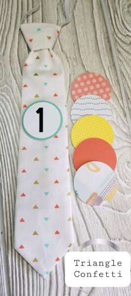 TRIANGLE GOLD-MONTHLY MILESTONE TIES PHOTO PROP
