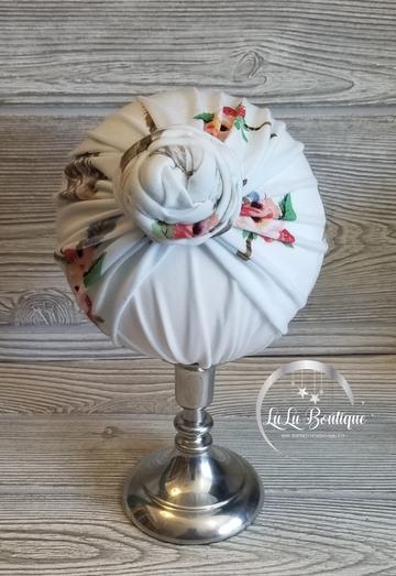 Floral Feather Baby Headwrap- 3 STYLES! picture