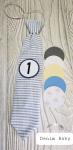 DENIM BABY-MONTHLY MILESTONE TIES PHOTO PROP