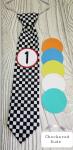 CHECKERED DUDE-MONTHLY MILESTONE TIES PHOTO PROP