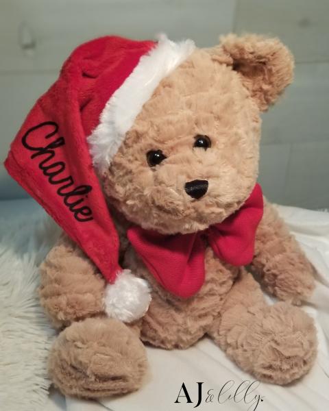 PERSONALIZED SANTA TEDDY picture