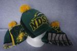 NDSU Bison Fleece Beanies With Pom