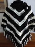 Black and White Poncho